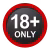 18+ logo