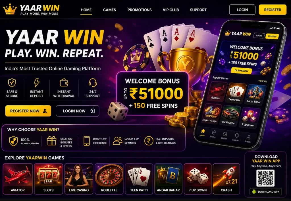 Yaar Game Hero Section Banner